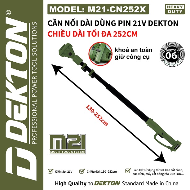 Cần nối dài Dekton M21-CN252X 