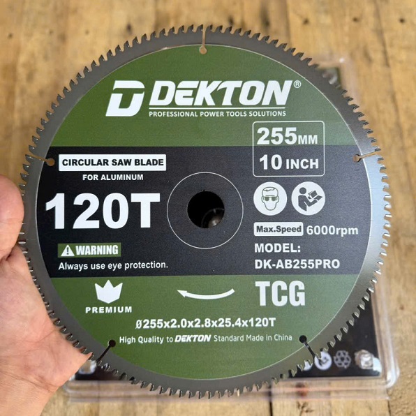 luoi cat nhom hop kim dekton dk ab255pro