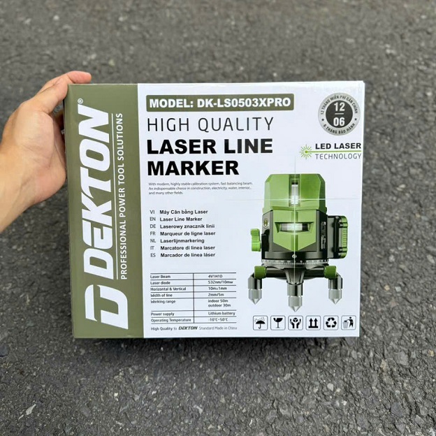 Máy cân chỉnh laser 5 tia dekton dk-ls-0503xpro