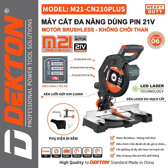 Máy cắt đa năng dùng pin dekton M21-CN210plus ( chưa có pin và sạc) 1 Máy cắt đa năng dùng pin dekton M21-CN210plus ( chưa có pin và sạc)