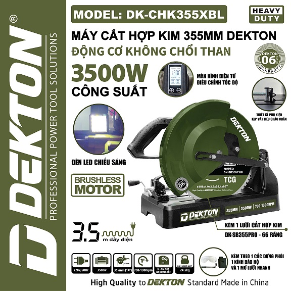máy cắt hợp kim dekton dk-chk355xbl may cat hop kim dekton dk