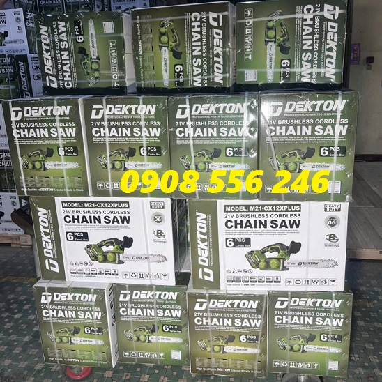 Máy cưa xích pin dekton m21-cx12xplus 4 Máy cưa xích pin dekton m21-cx12xplus