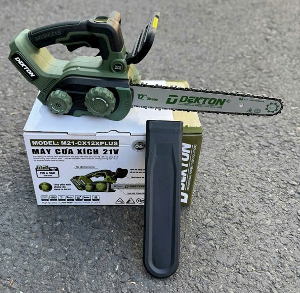 Máy cưa xích pin dekton m21-cx12xplus