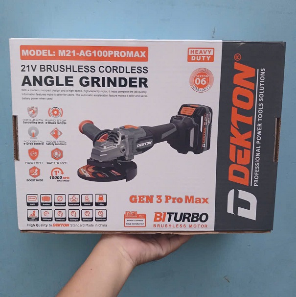 Máy mài pin dekton 100promax gen 3