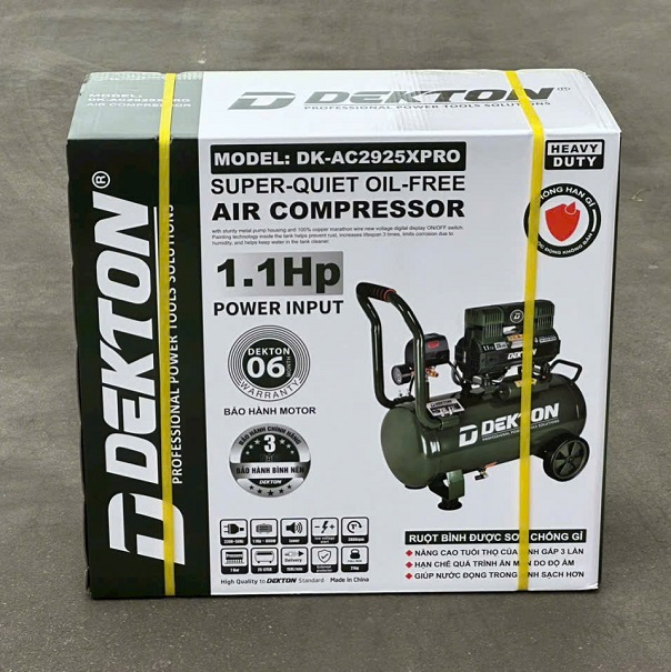 Máy Nén Khí Không Dầu Dekton DK-AC2925Pro