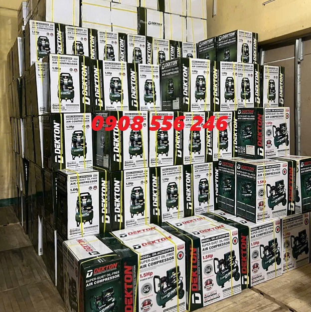 Máy nén khí dekton không dầu DK-AC2912xpro