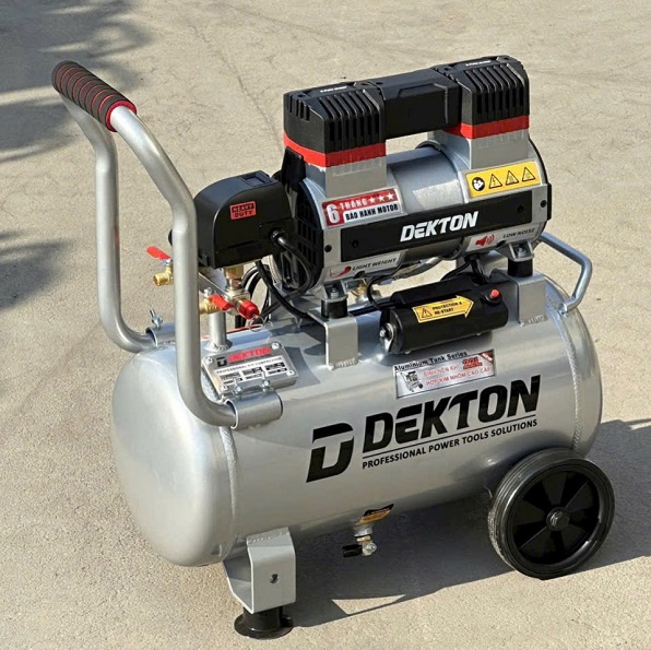 Máy nén khí không dầu dekton bình nhôm dk-ac3925promax 5 may nen khi dekton dk ac3925promax 1