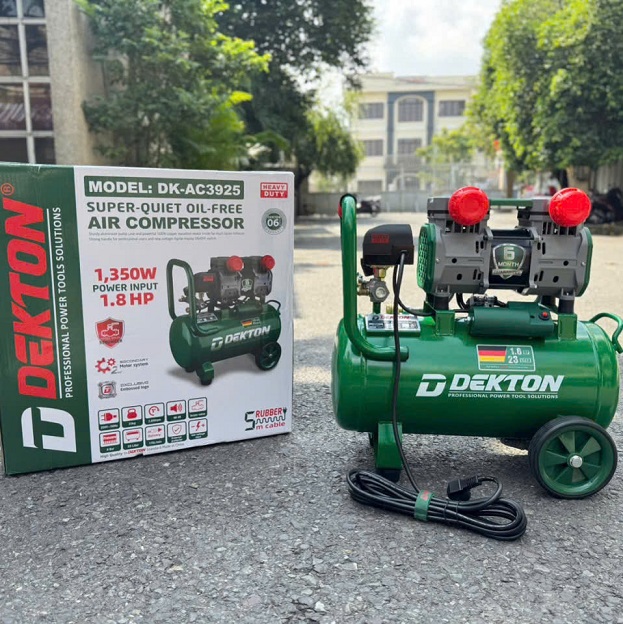 Máy nén khí không dầu dekton dk-ac3925