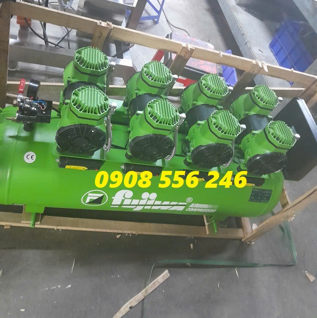 máy nén khí không dầu fujiwa 140 lít