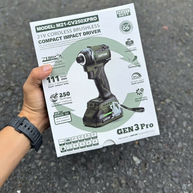 Máy vặn vít pin dekton m21-cv250xpro