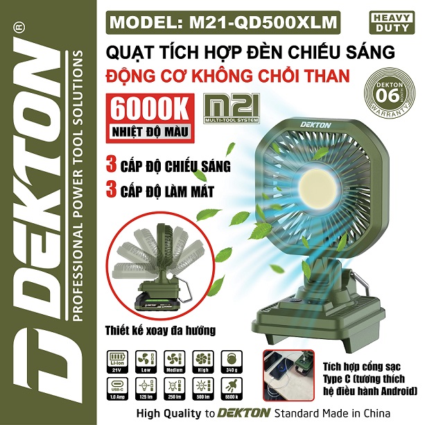 Quạt pin dekton m21-qd500xlm 1 Quạt pin dekton m21-qd500xlm