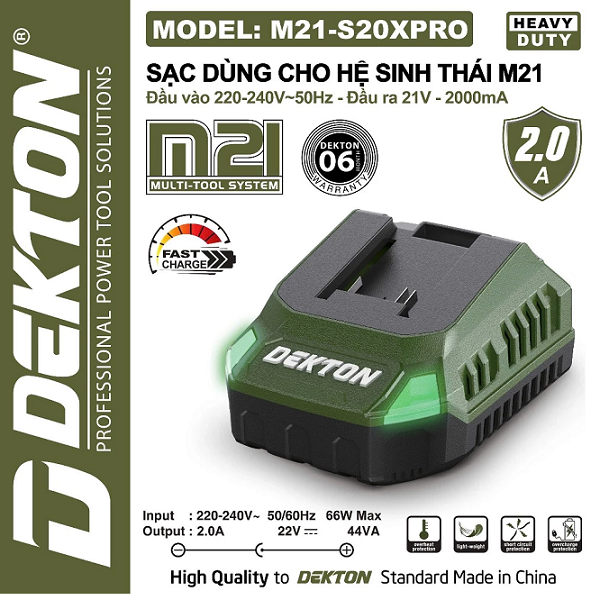 sạc pin dekton m21-s20x pro